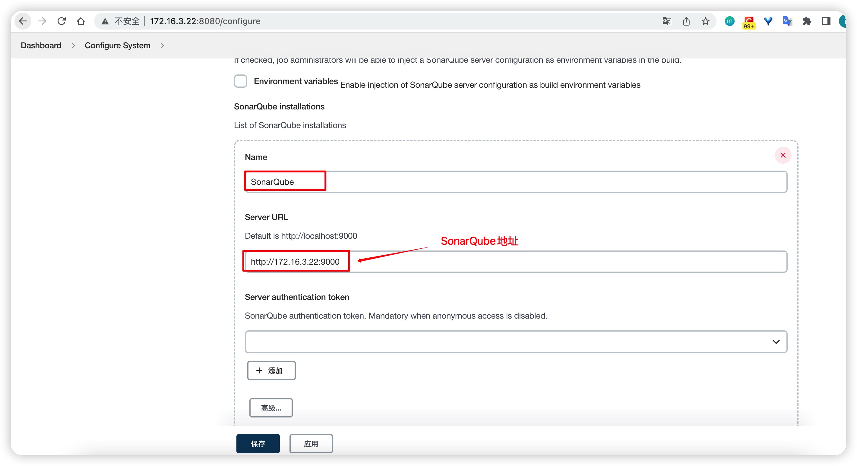 jenkins-sonarqube-config